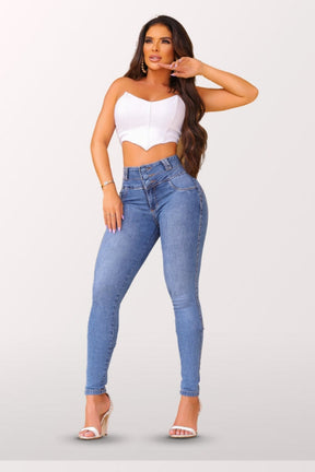 Calça Jeans Claro Modeladora - Mega Bumbum Apaixonante