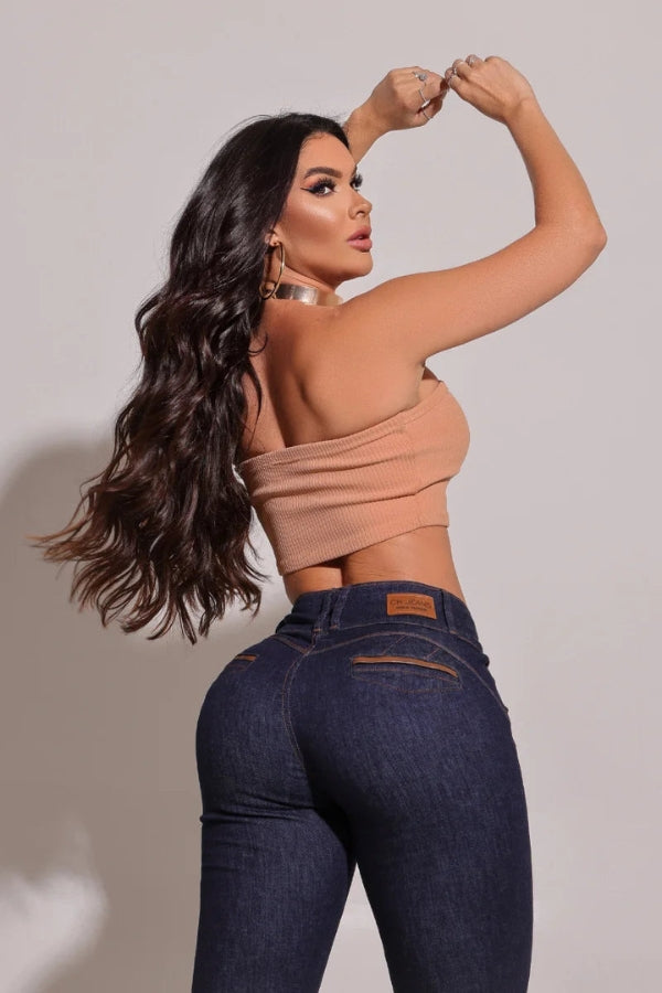 Calça Jeans Modeladora - Efeito Lipo Mega Bumbum Maravilhosa